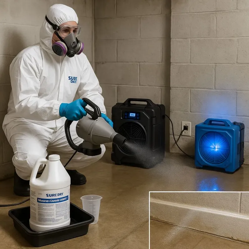 Sanitization and Odor Removal process in Marble Falls, TX
